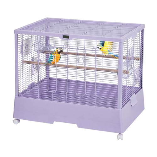 Pet Products Klarsichtglas Vogelkäfig Kristallpalast für kleine Vögel - lila Rahmen Pet Products Klarsichtglas Vogelkäfig Kristallpalast für kleine Vögel - lila Rahmen von KOKEBREN