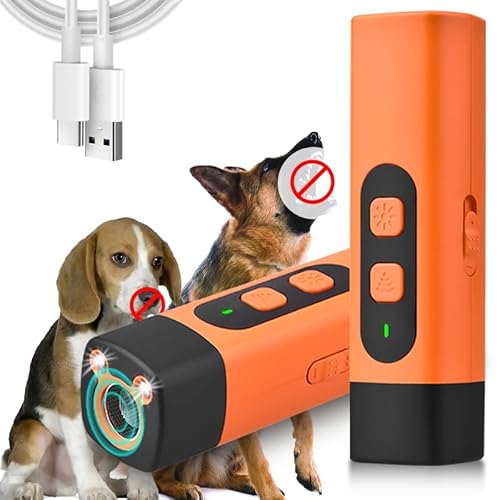 Anti-Bell-Gerät für Hunde, 2025 neues Hunde-Bellgerät, Hunde-Bell-Abschreckungsgeräte mit HD-Display und LED-Taschenlampe, Indoor-Outdoor-Bell für kleine, mittelgroße und große Hunde (B) von KOLGEIKJ