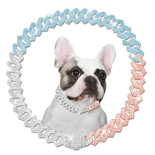 Metall-Diamant-Hundekette, Hundetrainingskette mit sicherer Schnalle, Haustierhalsbänder für große und mittelgroße Hunde Metall-Diamant-Hundekette, Hundetrainingskette mit sicherer Schnalle, Haustierhalsbänder für große und mittelgroße Hunde von KOLODOGO