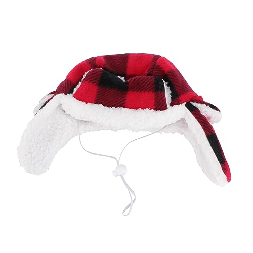 KOMBIUDA 1 Stück Warmes Haustier Beret Kostüm für Hunde und Katzen Plüsch Mütze für Winter Schwarz Rot Winddicht und Bequem für Große KOMBIUDA 1 Stück Warmes Haustier Beret Kostüm für Hunde und Katzen Plüsch Mütze für Winter Schwarz Rot Winddicht und Bequem für Große von KOMBIUDA