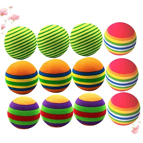KOMBIUDA 12 Stück Golfspielzeug Interaktives Katzenspielzeug für Wohnungskatzen Katzenspielzeugball gynastikball Katzen cat Haustier spielt Bälle Trainingsball Colorful KOMBIUDA 12 Stück Golfspielzeug Interaktives Katzenspielzeug für Wohnungskatzen Katzenspielzeugball gynastikball Katzen cat Haustier spielt Bälle Trainingsball Colorful von KOMBIUDA