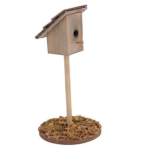 KOMBIUDA 1Stück Vogelhaus Dekoration Realistisches House für Garten DIY Projekte Handgefertigt Personalisierbar von KOMBIUDA