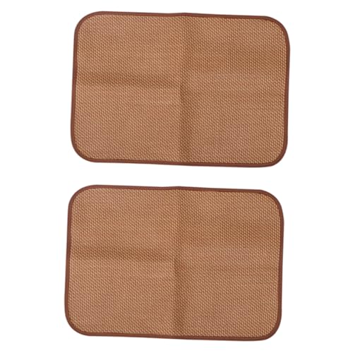 KOMBIUDA 2 STÜCK Hundematte aus Rattan und Naturmaterial Atmungsaktive Sommermatte für Hundehütten Kühle Liegefläche Strapazierfähig Braun KOMBIUDA 2 STÜCK Hundematte aus Rattan und Naturmaterial Atmungsaktive Sommermatte für Hundehütten Kühle Liegefläche Strapazierfähig Braun von KOMBIUDA