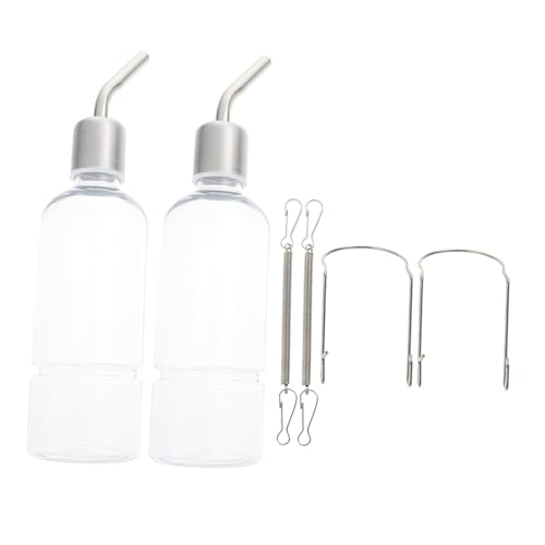 KOMBIUDA 2 STÜCK Kaninchen Trinkflasche Hängend aus Kunststoff und Edelstahl Auslaufsicher Transparentes Design zur Flüssigkeitskontrolle Passend für Meerschweinchen Hamster Chinchillas KOMBIUDA 2 STÜCK Kaninchen Trinkflasche Hängend aus Kunststoff und Edelstahl Auslaufsicher Transparentes Design zur Flüssigkeitskontrolle Passend für Meerschweinchen Hamster Chinchillas von KOMBIUDA