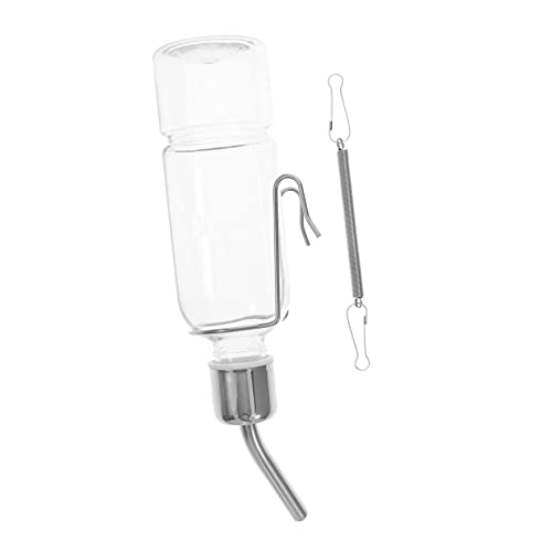 KOMBIUDA 2 Stück Hängende Trinkflasche für Kleintiere Automatischer Wasserspender mit Rollkugel für Meerschweinchen Hamster Kaninchen Sauber und Tropfsicher von KOMBIUDA