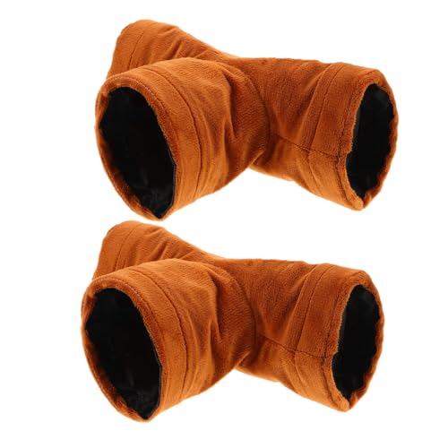 KOMBIUDA 2 Stück Hamster Tunnel Polyester Hideout für Kleine Haustiere Wie Hamster und Eichhörnchen Geruchlos Fördert Aktivität und Einfache Reinigung von KOMBIUDA