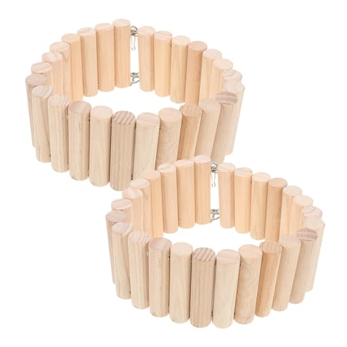 KOMBIUDA 2 Stück Holzleiter Spielbrücke für Kleine Haustiere Teiliges aus Robustem Naturholz Tragbar und Abnehmbar Fördert Soziale Interaktion und Spielerische Bewegung für Hamster von KOMBIUDA