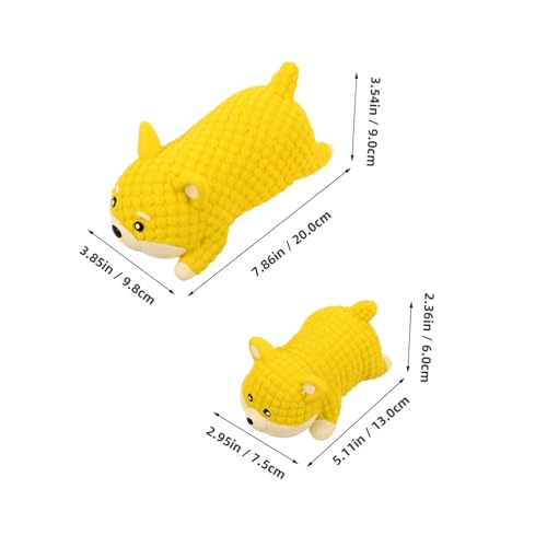 KOMBIUDA 2 Stück Hundespielzeug Zum Sprechen Hundespielzeug Für Große Hunde Latex Quietschspielzeug Für Hunde Quietschspielzeug Für Haustiere Aus Latex von KOMBIUDA