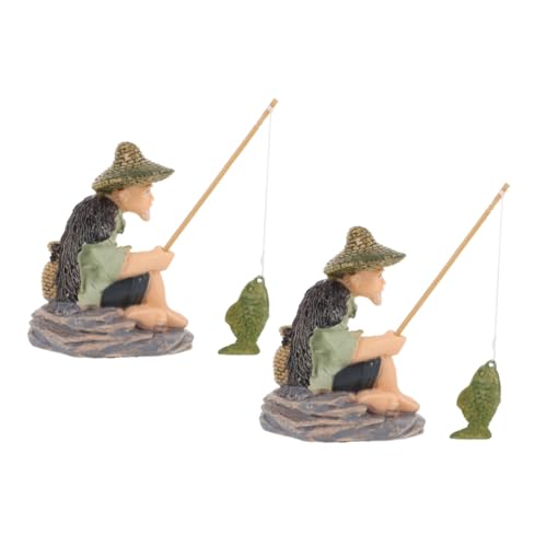 KOMBIUDA 2 Stück Miniatur Fischerfigur Faderesistente Aquarium Deko Langlebige Fischbecken Landschaftsfigur Eleganter Alter Mann Skulptur Vielseitig für Bonsai und Schreibtischgestaltung KOMBIUDA 2 Stück Miniatur Fischerfigur Faderesistente Aquarium Deko Langlebige Fischbecken Landschaftsfigur Eleganter Alter Mann Skulptur Vielseitig für Bonsai und Schreibtischgestaltung von KOMBIUDA