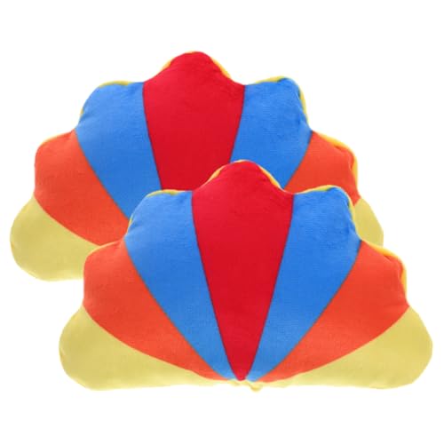 KOMBIUDA 2 Stück Plüsch Hundespielzeug Interaktives Quietschspielzeug Buntem Design Langlebiges Kauspielzeug zur Zahnpflege und Beschäftigung für Kleine und Mittlere Hunde von KOMBIUDA