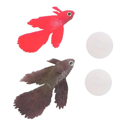 KOMBIUDA 2 Stück Simulierte Nachtleuchtende Goldfische aus Langlebigem Kunststoff für Aquarium Dekoration Meeres Aquarienlandschaft in Rot und Braun KOMBIUDA 2 Stück Simulierte Nachtleuchtende Goldfische aus Langlebigem Kunststoff für Aquarium Dekoration Meeres Aquarienlandschaft in Rot und Braun von KOMBIUDA