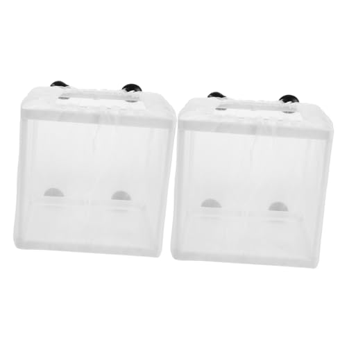 KOMBIUDA 2 Stück Teiliges Aquarium Zuchtbox mit Netzteiler Schwimmende Fisch Isolationsbox für Guppy und Garnelen Verbesserte Wasserzirkulation Sichere Brutkammer für Gesunde Aufzucht KOMBIUDA 2 Stück Teiliges Aquarium Zuchtbox mit Netzteiler Schwimmende Fisch Isolationsbox für Guppy und Garnelen Verbesserte Wasserzirkulation Sichere Brutkammer für Gesunde Aufzucht von KOMBIUDA