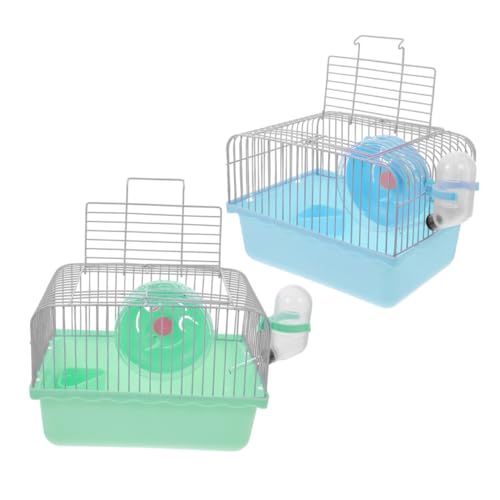 KOMBIUDA 2 Stück Teiliges Hamster-reisekäfig Trinkflasche und Laufrad Kompakter Kleintier-tragekäfig aus Stabilem Kunststoff und Leicht zu Reinigen für Hamster und Mäuse Unterwegs KOMBIUDA 2 Stück Teiliges Hamster-reisekäfig Trinkflasche und Laufrad Kompakter Kleintier-tragekäfig aus Stabilem Kunststoff und Leicht zu Reinigen für Hamster und Mäuse Unterwegs von KOMBIUDA