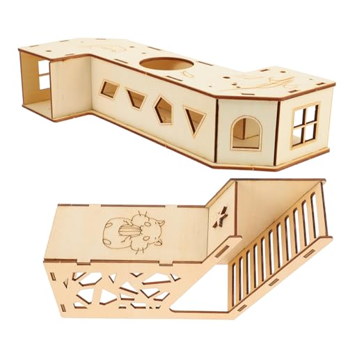 KOMBIUDA 2 Stück Teiliges Kleintier Hamster Labyrinth mit Versteckhaus Abgerundete Kratzfreie Röhren Abnehmbar und Platzsparend Fördert Aktivität und Gesunde Bewegung für Hamster Mäuse KOMBIUDA 2 Stück Teiliges Kleintier Hamster Labyrinth mit Versteckhaus Abgerundete Kratzfreie Röhren Abnehmbar und Platzsparend Fördert Aktivität und Gesunde Bewegung für Hamster Mäuse von KOMBIUDA