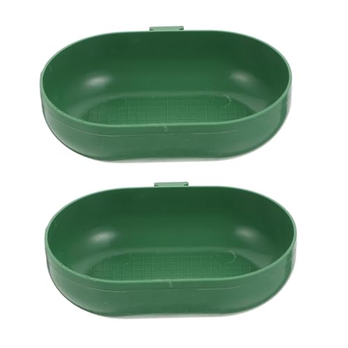 KOMBIUDA 2 Stück Teiliges Kunststoff Vogel duschbecken mit Haken Multifunktionale Badebox für Kleine Vögel Praktische Reinigung und Hautbefeuchtung Geeignet für Wellensittiche von KOMBIUDA