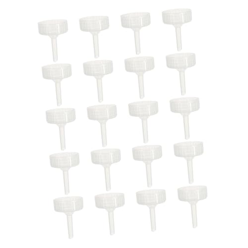 KOMBIUDA 20 Stück Aquarium Brine Shrimp Inkubator Verschlüsse DIY Garnelen Eier Brutkappen Transparent Einfach zu Montieren Zuverlässig Geeignet für Aquarienzubehör und Inkubatorflaschen von KOMBIUDA
