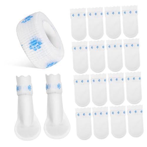 KOMBIUDA 20 Stück Einweg Hundeschuhe Pfotenschutz mit Bandage Roll für Kleine Hunde Indoor Outdoor Schutz vor Verletzungen und Kratzern S KOMBIUDA 20 Stück Einweg Hundeschuhe Pfotenschutz mit Bandage Roll für Kleine Hunde Indoor Outdoor Schutz vor Verletzungen und Kratzern S von KOMBIUDA