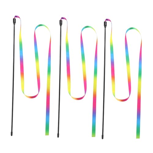 KOMBIUDA 3 Stück Teiliges Katzenspielzeug Regenbogen Katzenangel Interaktiver Katzenstab für Training und Spiel zur Beschäftigung von Kätzchen und Erwachsenen Katzen Zuhause KOMBIUDA 3 Stück Teiliges Katzenspielzeug Regenbogen Katzenangel Interaktiver Katzenstab für Training und Spiel zur Beschäftigung von Kätzchen und Erwachsenen Katzen Zuhause von KOMBIUDA