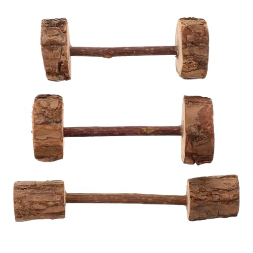 KOMBIUDA 3 Stück Teiliges Katzenspielzeug aus Reinem Holz mit Katzenminze Kauspielzeug für Katzen Zahnpflege Molarstick Leichtes Interaktives für Kätzchen Zufälliger Stil für Zuhause und von KOMBIUDA