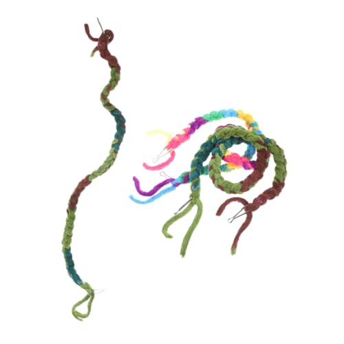 KOMBIUDA 3 Stück Teiliges Kletterseil für Reptilien Buntes Baumwollseil mit Natürlicher Textur Robustes Terrarien Zubehör für Krabben und Andere Klettertiere im Aquarium von KOMBIUDA
