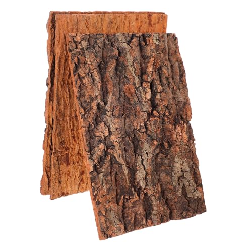 KOMBIUDA 3 Stück Teiliges Reptilien Terrarium Baumrinde Kletterplattform Natürliches Material Robust Langlebig Geeignet für Schlangen Echsen und Andere Klettertiere von KOMBIUDA