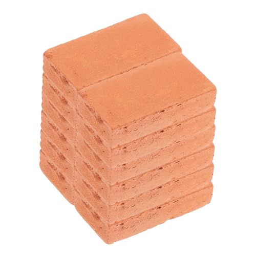KOMBIUDA 40 Stück Teiliges Miniatur Ziegelstein Langlebige Wiederverwendbare Fake Bricks für DIY Puppenhaus Garten Terrarien und Wassergestaltung Vielseitig Einsetzbar für Miniatur von KOMBIUDA