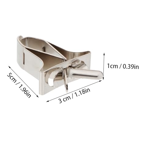 KOMBIUDA 5 Stück Teiliges Edelstahl Vogel Futterhalter Vogelkäfig Clip für Papageien Gemüse Obst Leckerlihalter Einfach zu Montieren Robust und Vielseitig für Saubere Käfige von KOMBIUDA