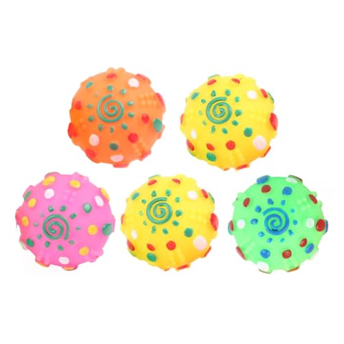 KOMBIUDA 5 Stück Teiliges Hundespielzeug Robustes Quietschen Ball Bissfestes Pet Ball Toy zur Beschäftigung und Stressabbau Geeignet für Kleine und Große Hunde Zufällige Zufällige Farbe KOMBIUDA 5 Stück Teiliges Hundespielzeug Robustes Quietschen Ball Bissfestes Pet Ball Toy zur Beschäftigung und Stressabbau Geeignet für Kleine und Große Hunde Zufällige Zufällige Farbe von KOMBIUDA