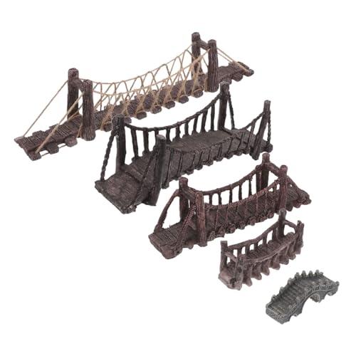 KOMBIUDA 5 Stück Teiliges Miniatur-Aquarium-brückenset aus Harz Fischfreundliche Dekoration mit Natürlicher Optik Vielseitig für Fischbecken Feengärten und Puppenhäuser Lebensechte KOMBIUDA 5 Stück Teiliges Miniatur-Aquarium-brückenset aus Harz Fischfreundliche Dekoration mit Natürlicher Optik Vielseitig für Fischbecken Feengärten und Puppenhäuser Lebensechte von KOMBIUDA