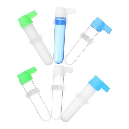 KOMBIUDA 6 Stück Automatischer Vogelfutterspender Wasserspender für Kleine Vögel Wie Wellensittiche und Papageien Auslaufsicherer Hängender Trinkbehälter Langlebiges Material Einfache von KOMBIUDA