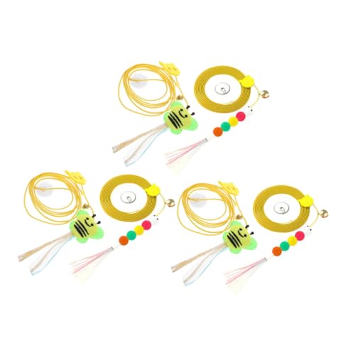 KOMBIUDA 6 Stück Katzenspielzeug Teilig Interaktive Spielzeuge mit Elastischen Schnüren Hängend für Wohnräume Fördert Spiel und Beschäftigung mit Fliegender Biene und Süßem Caterpillar KOMBIUDA 6 Stück Katzenspielzeug Teilig Interaktive Spielzeuge mit Elastischen Schnüren Hängend für Wohnräume Fördert Spiel und Beschäftigung mit Fliegender Biene und Süßem Caterpillar von KOMBIUDA