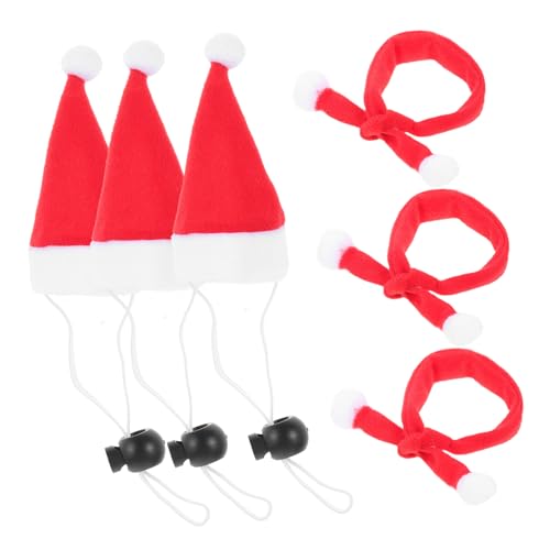 KOMBIUDA 6 Stück Teiliges Weihnachts Haustier mit Elastischen Nikolausmützen und Weichen Rötlichen Schals Leicht und Komfortabel Dekoration für Festtage Partys und Tägliches Tragen KOMBIUDA 6 Stück Teiliges Weihnachts Haustier mit Elastischen Nikolausmützen und Weichen Rötlichen Schals Leicht und Komfortabel Dekoration für Festtage Partys und Tägliches Tragen von KOMBIUDA