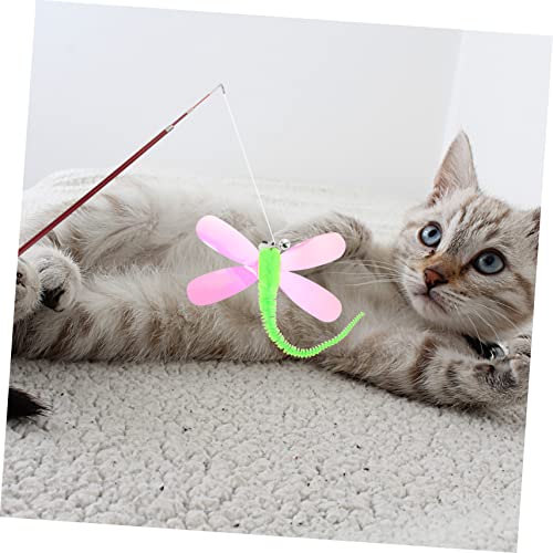 KOMBIUDA 8 Stück Teiliges Katzenspielzeug Nachfüllset Bunte Katzenangel Ersatzköpfe Leichte Flexible Zauberstab Teaser für Katzen Stimulierend für Katzenbeschäftigung und Bewegung von KOMBIUDA