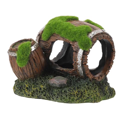 KOMBIUDA Aquarium Versteck Fischhöhle aus Hochdichtem Resin Hohler Behälter-Design Fisch Garnelenversteck für Süßwasser Stabiles Aquarium für Betta und Aquarienlandschaft KOMBIUDA Aquarium Versteck Fischhöhle aus Hochdichtem Resin Hohler Behälter-Design Fisch Garnelenversteck für Süßwasser Stabiles Aquarium für Betta und Aquarienlandschaft von KOMBIUDA