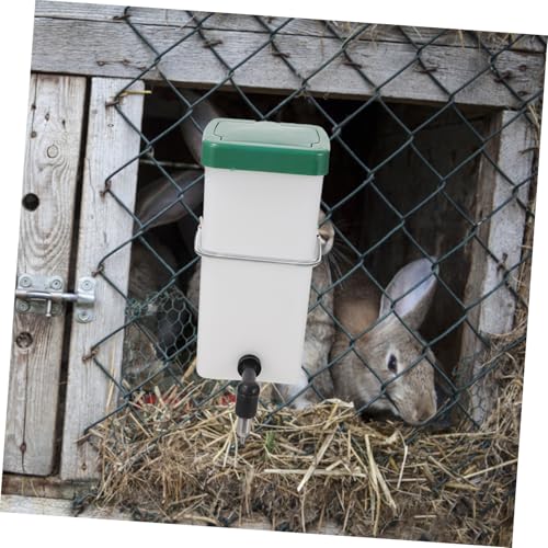 KOMBIUDA Automatischer Hamster wasserspender mit Metallfeder Befestigung Aufhängbar Auslaufsicherer Trinkbrunnen für Kaninchen Meerschweinchen Kleintiere von KOMBIUDA