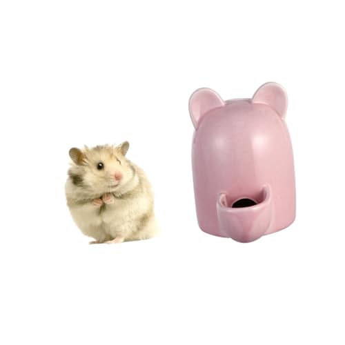 KOMBIUDA Automatischer Keramik Wasserspender mit Katzenohren Design Selbstnachfüllender Trinknapf für Kleine Haustiere Wie Hamster Kaninchen und Katzen Platzsparender Futterspender in Rot KOMBIUDA Automatischer Keramik Wasserspender mit Katzenohren Design Selbstnachfüllender Trinknapf für Kleine Haustiere Wie Hamster Kaninchen und Katzen Platzsparender Futterspender in Rot von KOMBIUDA