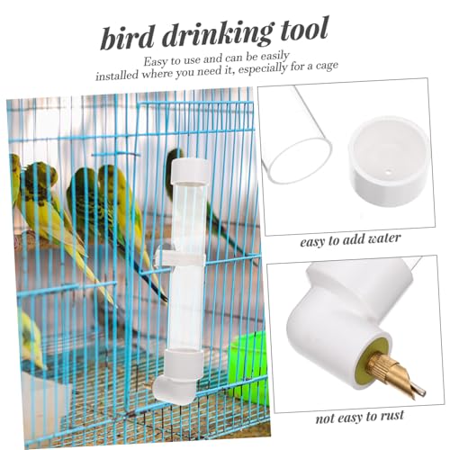 KOMBIUDA Automatischer Vogelwasserspender für Käfig Weiß Kreativer Vogeltränke Wasserspender für Wellensittiche und Kleine bis Mittelgroße Vögel Einfacher Einbau Haustierfreundlich KOMBIUDA Automatischer Vogelwasserspender für Käfig Weiß Kreativer Vogeltränke Wasserspender für Wellensittiche und Kleine bis Mittelgroße Vögel Einfacher Einbau Haustierfreundlich von KOMBIUDA