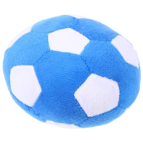 KOMBIUDA Bissfestes Plüsch Hundespielzeug Ball Interaktiver Kauspielzeug Fußball für Kleine Mittlere Große Hunde Weiches Stoffspielzeug zur Beschäftigung und Zahnpflege Stressabbau von KOMBIUDA