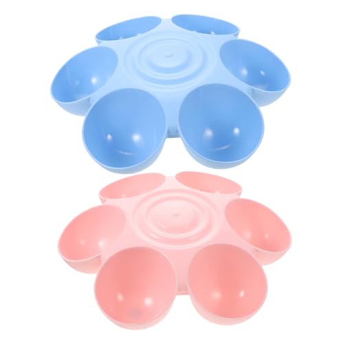 KOMBIUDA Blumenförmige Futterschale für Kleine Haustiere Geräumiges Design Kompatibel Leicht zu Reinigen Geeignet für Katzen Hunde Welpen und Kätzchen Stilvolle Futter und Wasserschale von KOMBIUDA