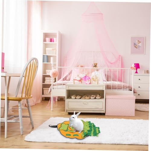 KOMBIUDA Bunny Snuffle Mat für Kaninchen und Hamster Interaktive Slow Feeding Matte zur Futterbeschäftigung Fördert Geruchssinn und Sicheres Fressen Weiches Pflegeleichtes Material von KOMBIUDA