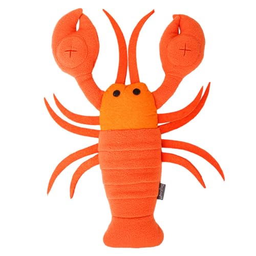 KOMBIUDA Cartoon Hunde Kauspielzeug Lobster Form Bissfestes Langlebiges Pet Sniff zur Zahnpflege und Futteraufnahme für Kleine und Große Hunde Fördert Geruchssinn und Beschäftigung von KOMBIUDA