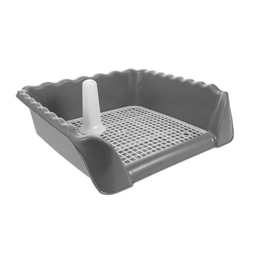 KOMBIUDA Dog Toilet Medium mit Seitiger Schutzwand und Urinleitpfosten Welpentoilette mit Sauberem Pfotengitter Einfach zu Reinigen für Indoor und Balkon Geeignet KOMBIUDA Dog Toilet Medium mit Seitiger Schutzwand und Urinleitpfosten Welpentoilette mit Sauberem Pfotengitter Einfach zu Reinigen für Indoor und Balkon Geeignet von KOMBIUDA
