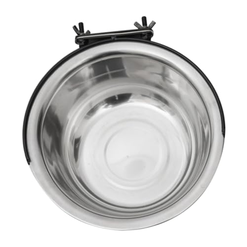KOMBIUDA Edelstahl Hundenapf Aufhängbar rutschfest Futter und Wasserschale für Hunde Katzen Rostfrei Bruchsicher Einfache Befestigung für Käfige und Hundeboxen KOMBIUDA Edelstahl Hundenapf Aufhängbar rutschfest Futter und Wasserschale für Hunde Katzen Rostfrei Bruchsicher Einfache Befestigung für Käfige und Hundeboxen von KOMBIUDA