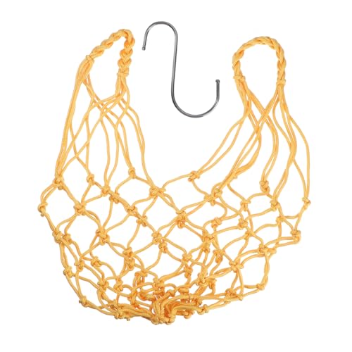 KOMBIUDA Hängende Futternetz Tasche für Hühner und Papageien Langlebiges Nylon stricknetz mit Edelstahl Haken für Geflügelfütterung und Vogelfuttersuche Vielseitig für Heimgebrauch von KOMBIUDA