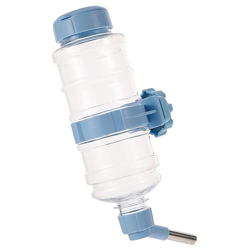 KOMBIUDA Hängende Haustier Trinkflasche für Hamster und Kaninchen Automatischer Futterspender aus Stabilem Freiem Material für Kleine Tiere Leicht zu Reinigen Auslaufsicher Hellblau Klein von KOMBIUDA