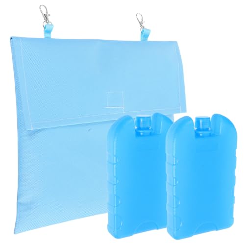 KOMBIUDA Hängende Kühltasche für Kleintiere mit Wiederverwendbarem Eisbeutel Flexible Nutzung Effektive Sommerabkühlung für Kaninchen Hamster Meerschweinchen Innenkühlend Kondensationsfrei von KOMBIUDA