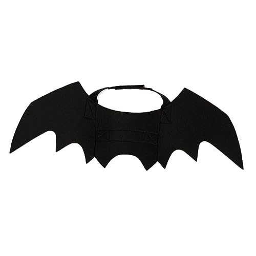 KOMBIUDA Halloween Haustier Fledermausflügel Kostüm Schwarz aus Filz Leicht Verstellbar für Kleine Hunde Katzen mit Strapazierfähigem Brustgurt KOMBIUDA Halloween Haustier Fledermausflügel Kostüm Schwarz aus Filz Leicht Verstellbar für Kleine Hunde Katzen mit Strapazierfähigem Brustgurt von KOMBIUDA
