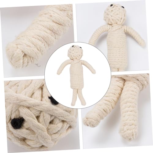 KOMBIUDA Halloween Haustierspielzeug aus Baumwollseil Handgewebtes Kauspielzeug Puppenform Sicherer Langlebiger Kauartikel für Kleine Hunde und Welpen Interaktives Molaren zur Zahnpflege KOMBIUDA Halloween Haustierspielzeug aus Baumwollseil Handgewebtes Kauspielzeug Puppenform Sicherer Langlebiger Kauartikel für Kleine Hunde und Welpen Interaktives Molaren zur Zahnpflege von KOMBIUDA