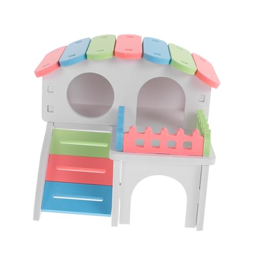 KOMBIUDA Hamster Haus Mini Villa für Hamster und Kleintiere Sicheres Versteck und Schlafplatz Spielhaus für Meerschweinchen und Chinchillas Wetterfest und Leicht zu Reinigen KOMBIUDA Hamster Haus Mini Villa für Hamster und Kleintiere Sicheres Versteck und Schlafplatz Spielhaus für Meerschweinchen und Chinchillas Wetterfest und Leicht zu Reinigen von KOMBIUDA