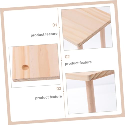 KOMBIUDA Hamster Plattform aus Holz Kletterbrett für Hamster Käfig Zweite Spielplattform für und Bewegung von KOMBIUDA